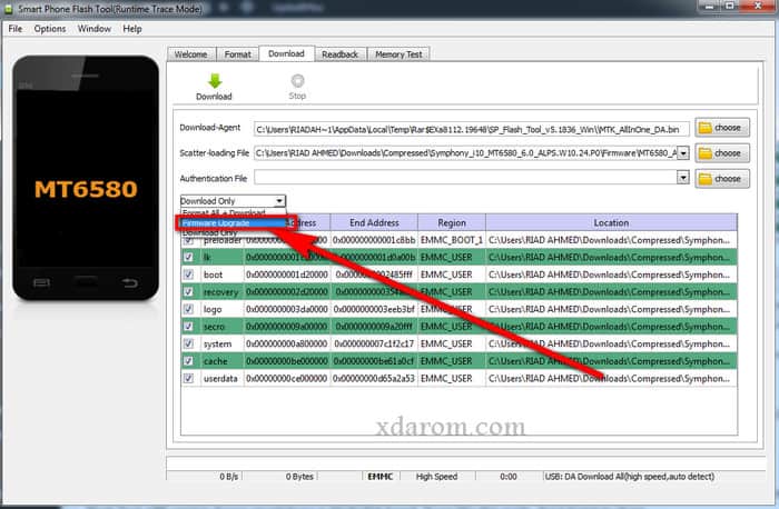 SP Flash Tool Firmware Upgrade