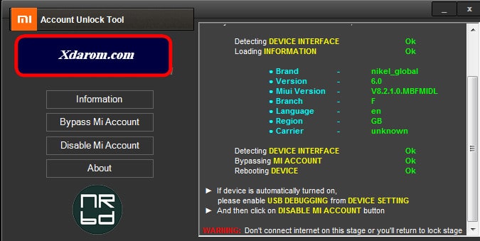 MI Account Remove Tool Latest 100% Tested Free Download - xdarom.com