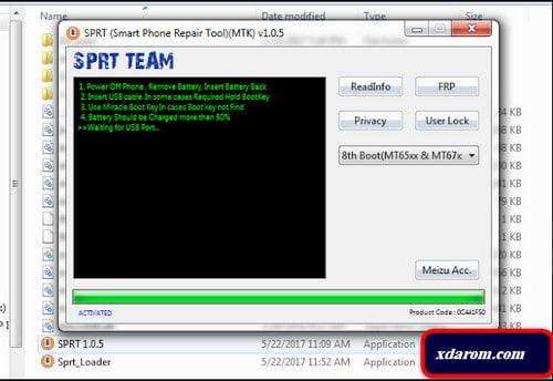 SPRT MTK FRP Tool