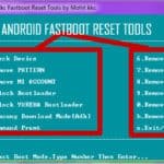 Android fastboot reset tool password