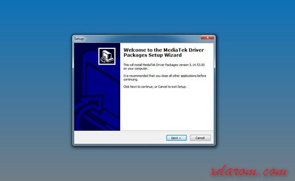 Setup MTK USB Driver