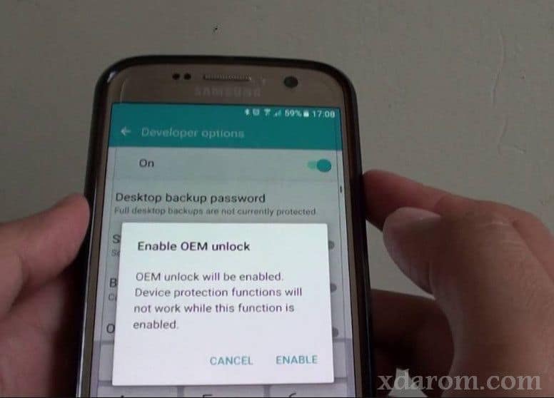 Enable OEM unlock