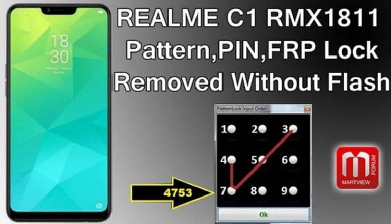 Realme C1 Pattern Lock Reset Done