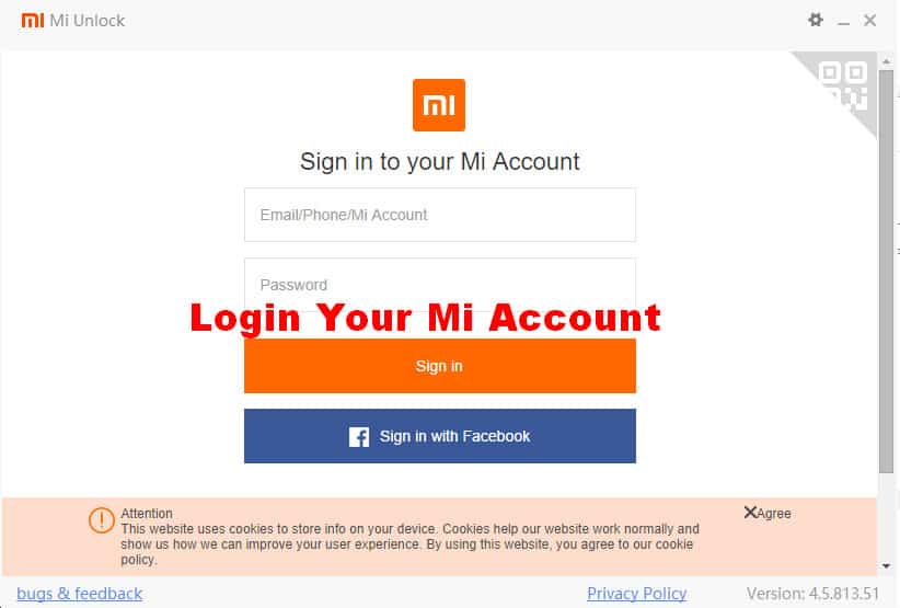 Mi Account Bootloader Unlock