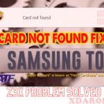 Samsung Tool Card Not Found