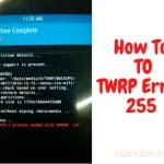 TWRP Error 255