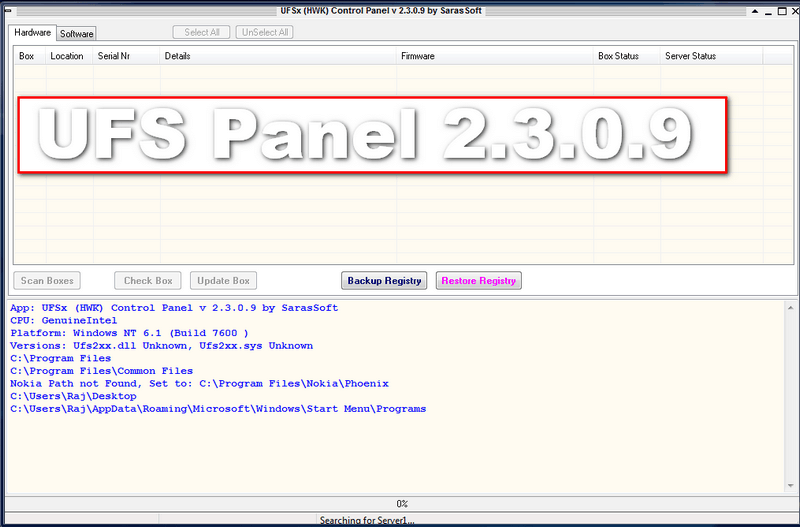 UFS Panel 2.3.0.9