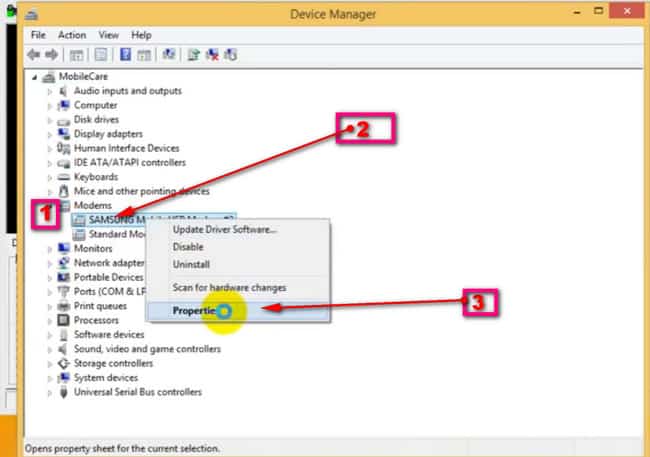 Find Samsung Port Number