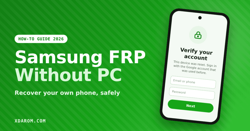 Samsung FRP Bypass Without PC: Recover Your Phone (2026)