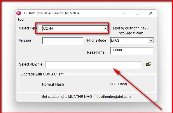 Load LG Firmware